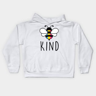 Be Kind Pansexual Bee Gay Pride LGBT Rainbow Kids Hoodie